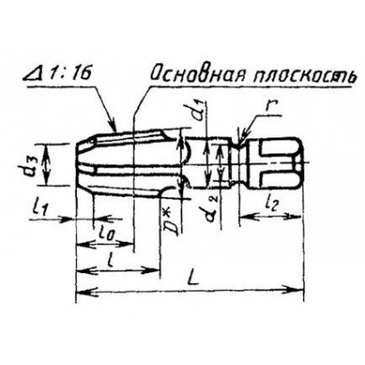 Метчик К 2"(NPT) Р18 конический дюймовый м/р. (11.5 ниток/дюйм) для глух. отв.