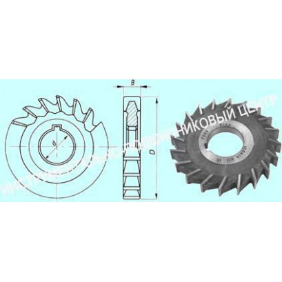 Фреза дисковая 3-х сторонняя 80х10х27, Z=18 Р6М5