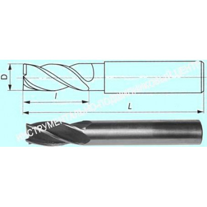 Фреза Концевая d 3,0х 8х40 ц/х Р6М5 Z=4 (без маркировки марки стали)